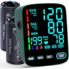 TYPE:3252
TYPE:2242
T 2-3CM (1 inch)
22-42CM
9-17 SYS mmHg 120 kPa
DIA mmHg 80 kPa
PUL /min 78
MEM
IHB
AV
START SET STOP
A B C