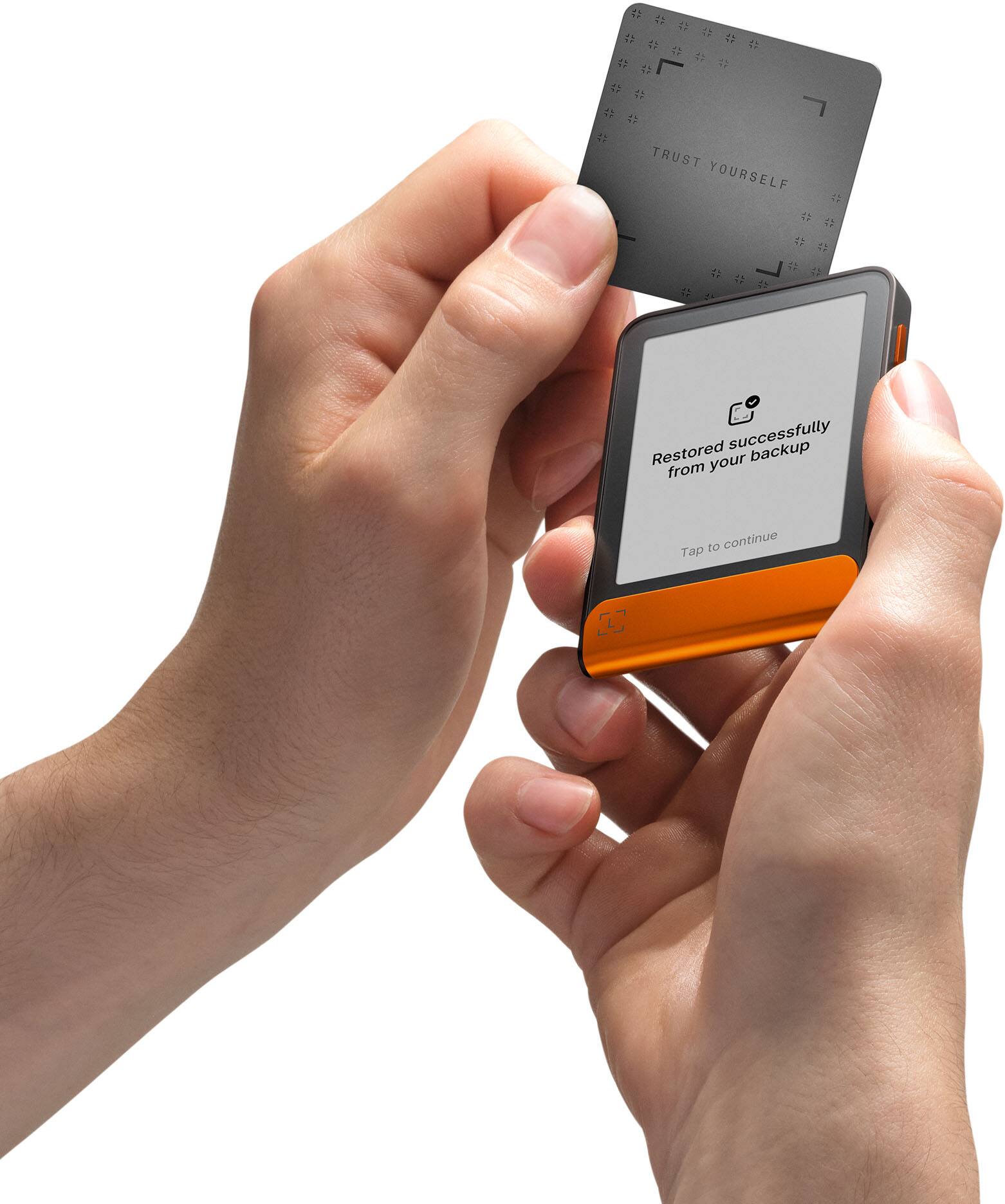 TRUST YOURSELF

Restored successfully from your backup

Tap to continue