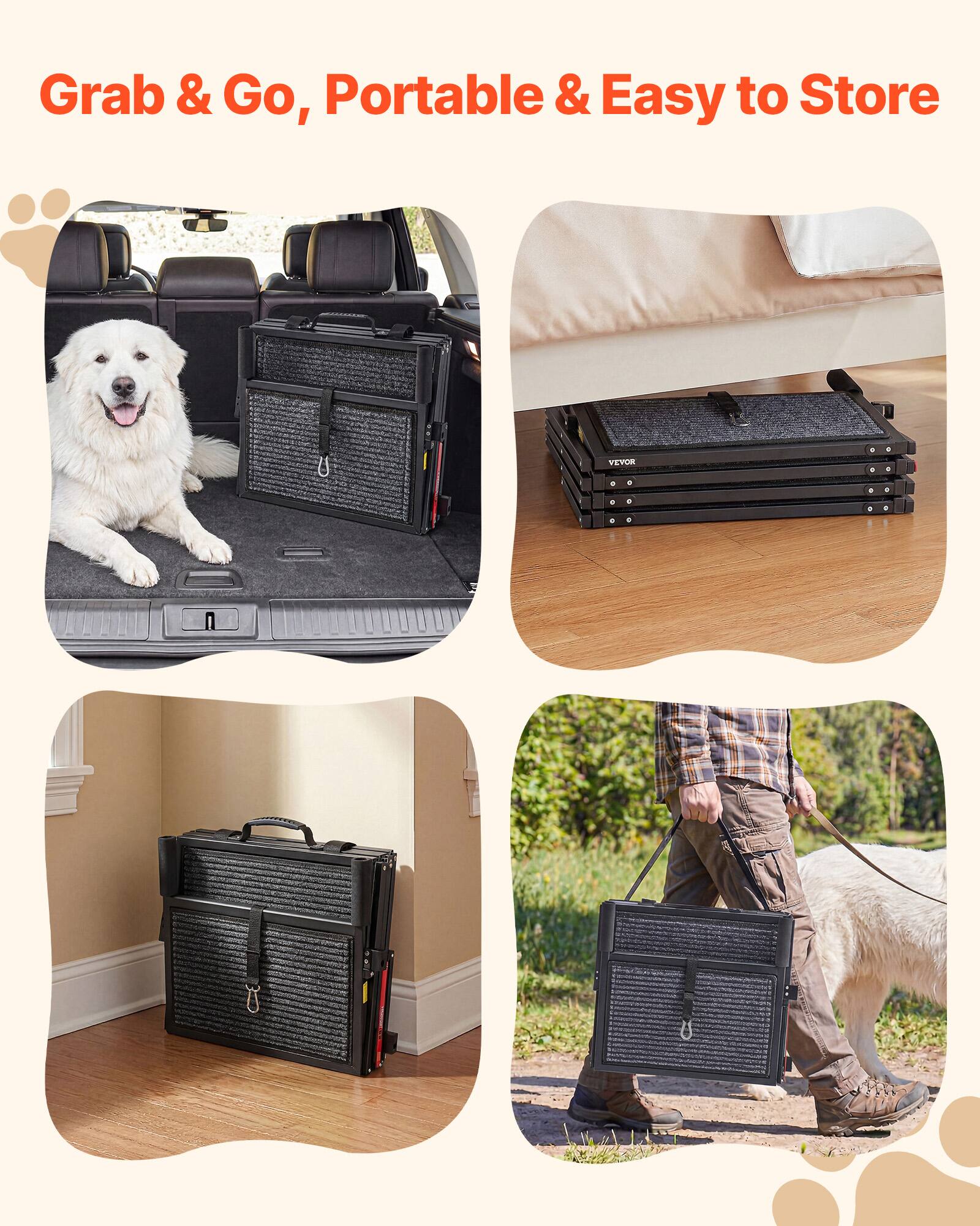 Grab & Go, Portable & Easy to Store