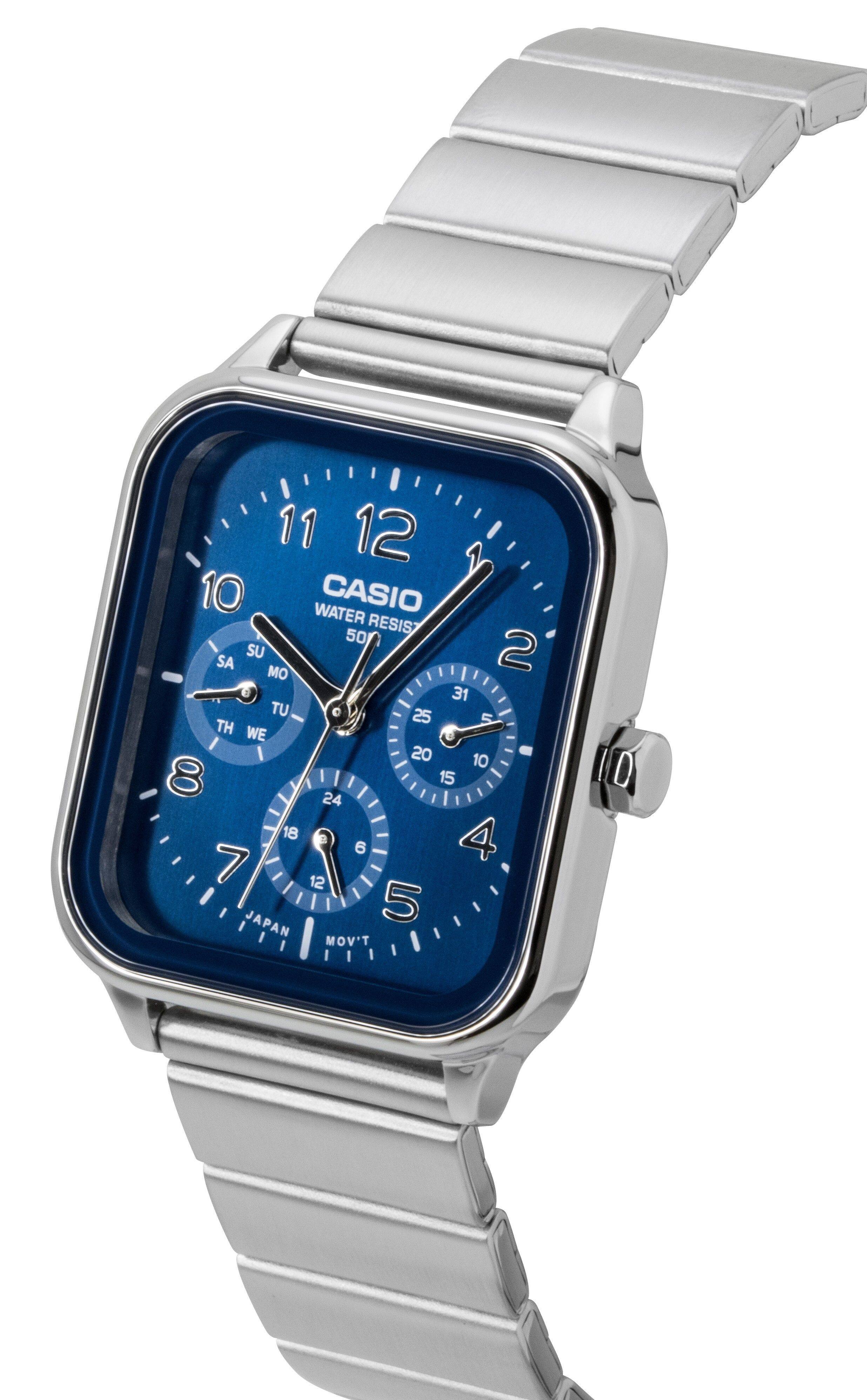 11 12 10 CASIO WATER RESIST 50 SA SU MO 2 E 31 TU 25 TH 5 WE 20 10 8 24 15 18 4 6 7 12 JAPAN 5 MOV'T