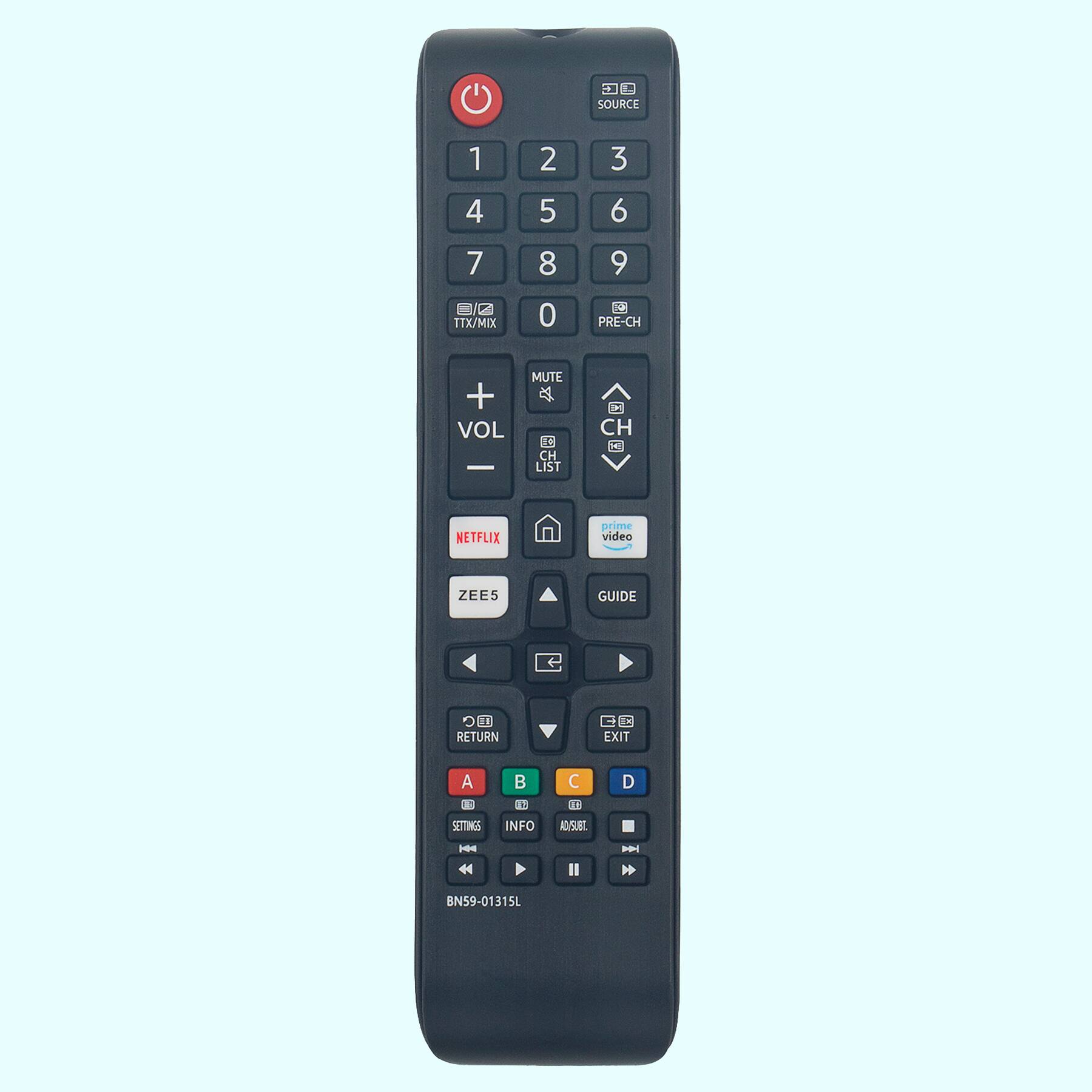 ALLIMITY - BN59-01315L Replaced Remote fit for Samsung TV UN43RU710D UN50RU7100 UN50RU7200 UN43RU7100 UN55RU7300 UN65RU730D - Black