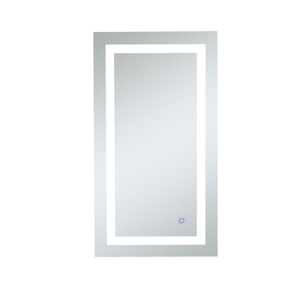 Alt View 1. Elegant Decor - Helios 20in x 36in Hardwired LED mirror - Silver.