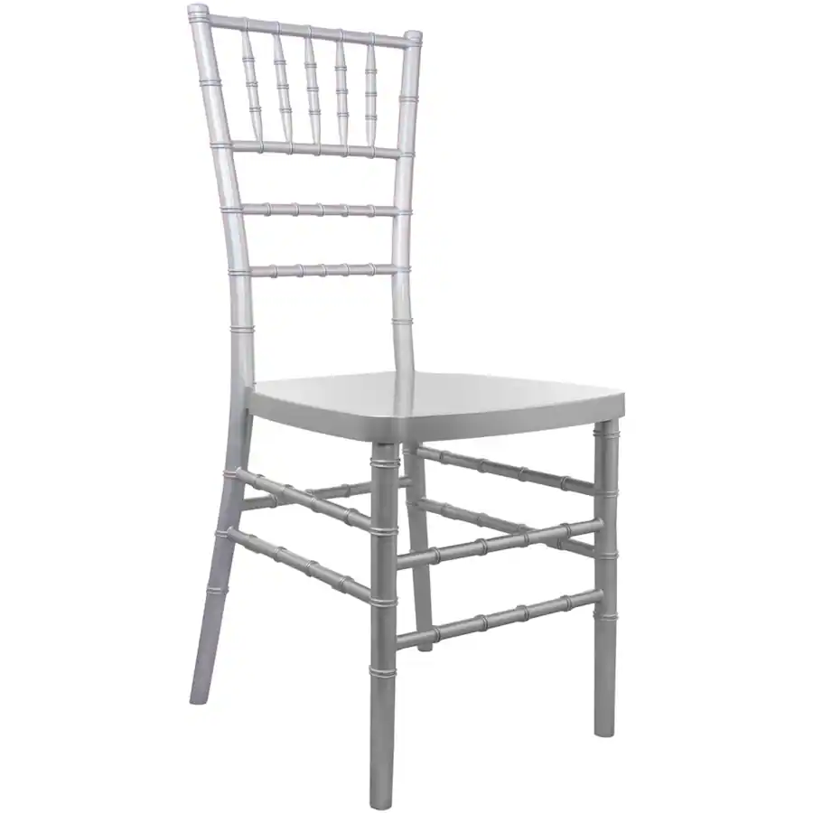 Single Rounded Flash Card Template Flash Furniture Advantage Silver Resin Chiavari Chair Gray - Best Buy