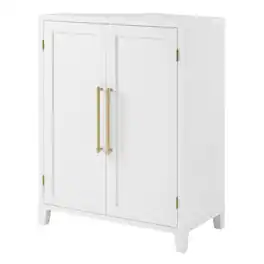 Crosley Furniture - Roarke Stackable Corner Kitchen Storage Pantry - White