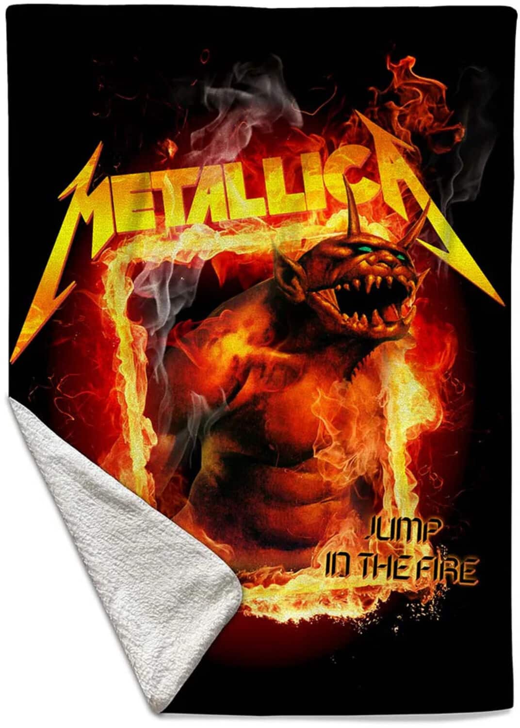 PopMarket - Metallica - Rocksax - Metallica - Jump in the Fire - Sherpa Fleece Throw (50 in x 60 in) - Multicolor price history on PriceWatchPro