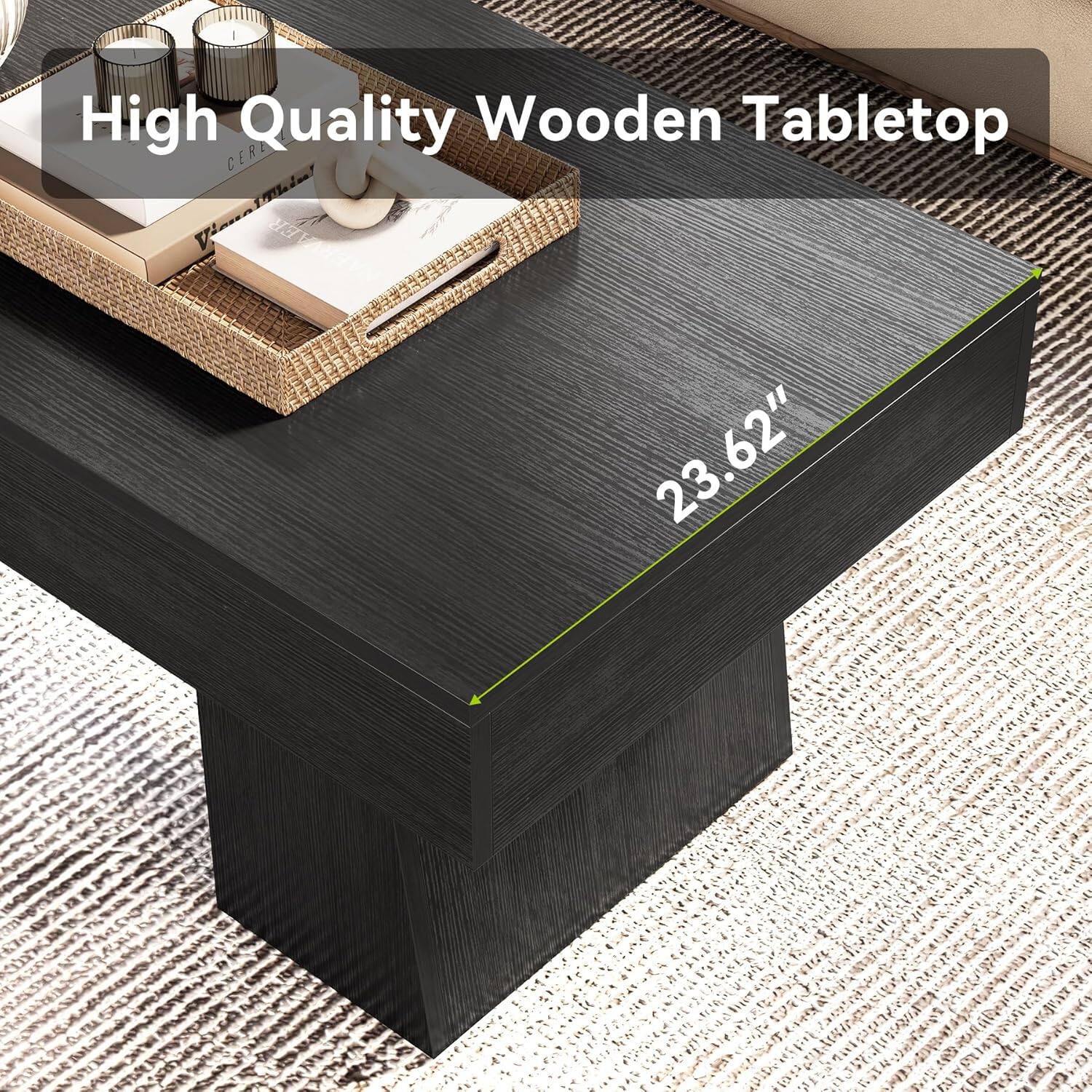 High Quality Wooden Tabletop  
23.62"