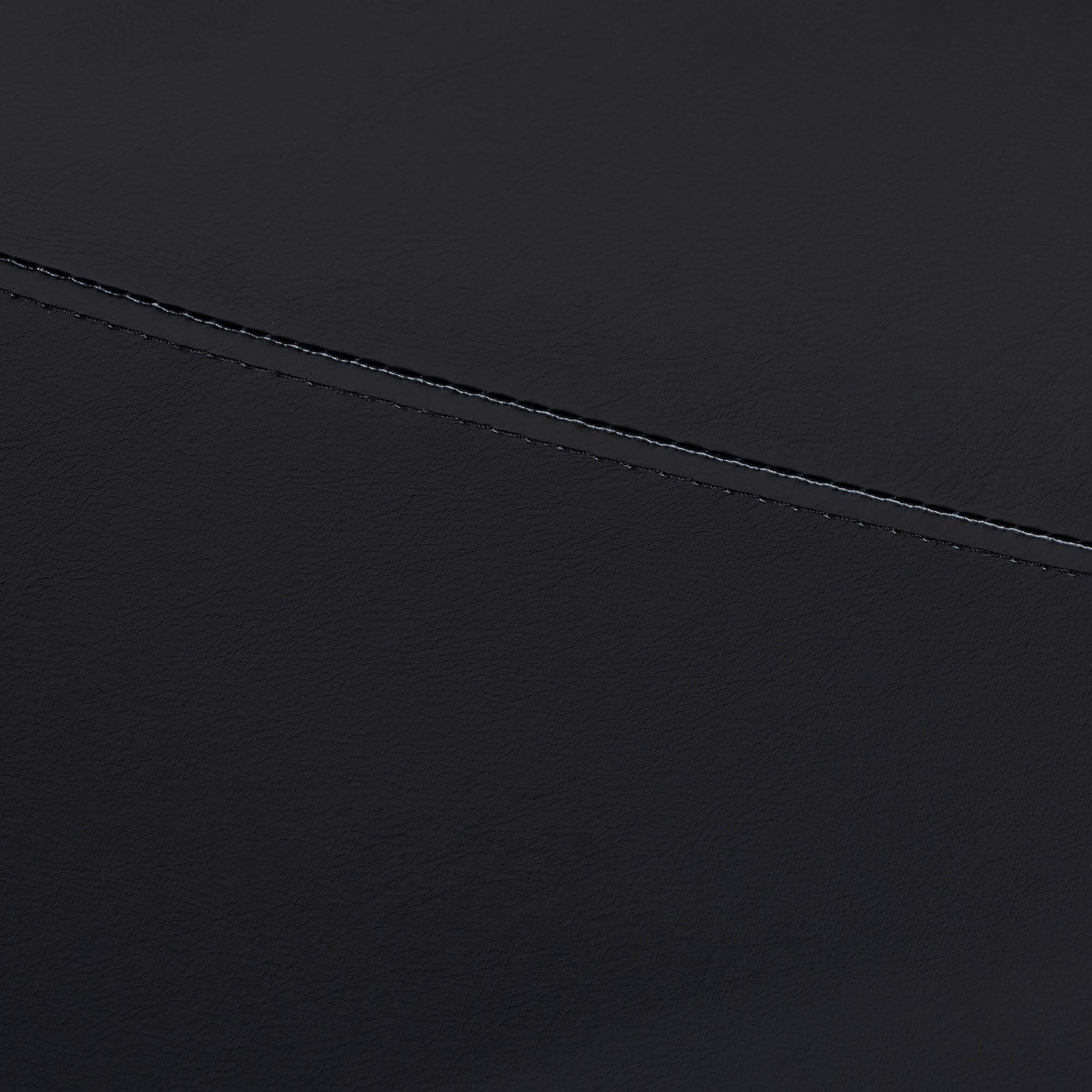 Alt View 7. Baxton Studio - Elwood Modern Faux Leather 2-Piece Lounge Chair and Footrest Set - Black.