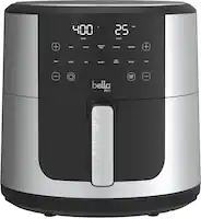 bella PRO - SmartCrisp 8-qt. Touchscreen Air Fryer - Stainless Steel - Front_Zoom