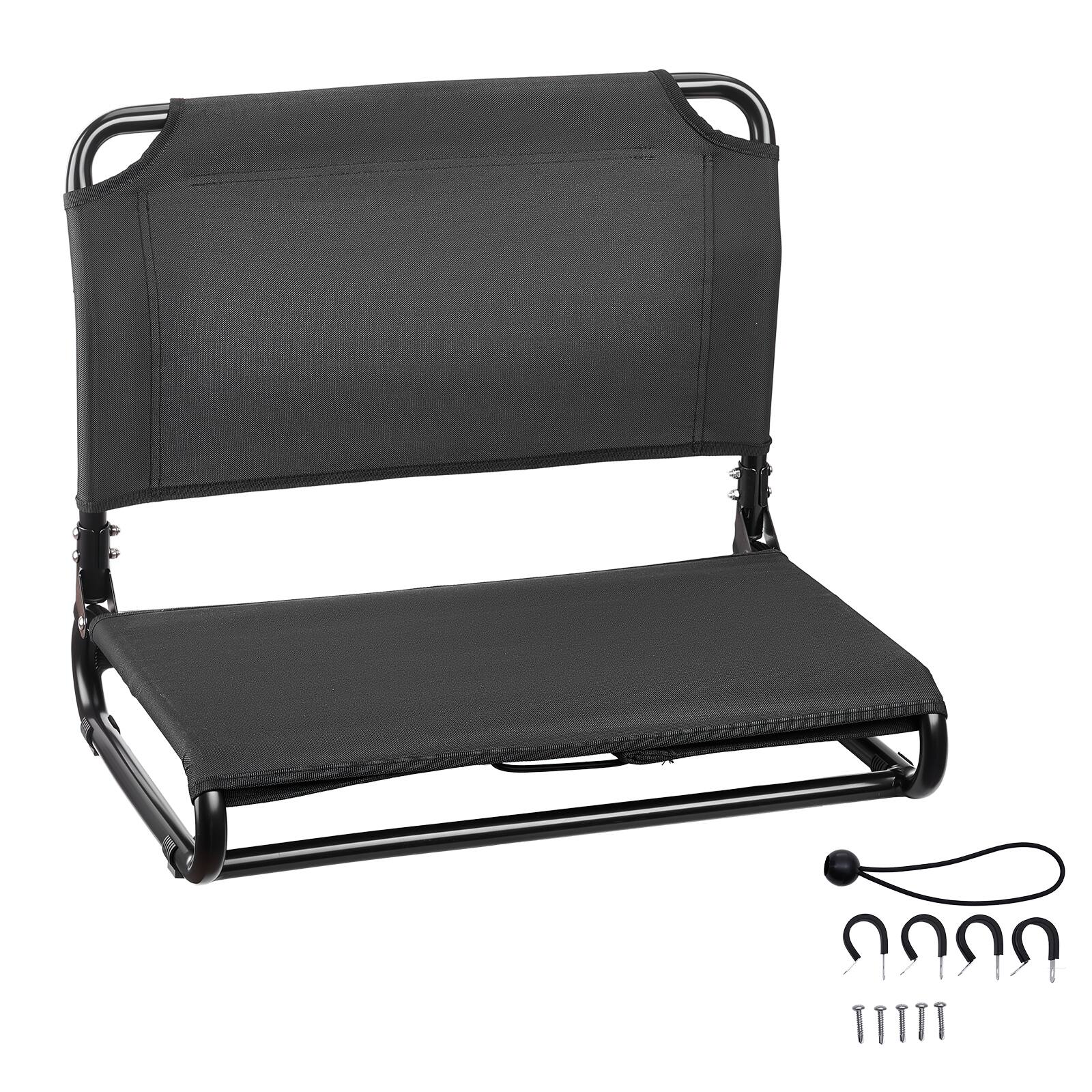 Alt View 5. VEVOR - Kayak Seat, 1 Pack 0.8" Raised Height, Foldable Seat with Back Support, Replacement Upgrade for Tamarack, Tahoma, Tioga - Black.