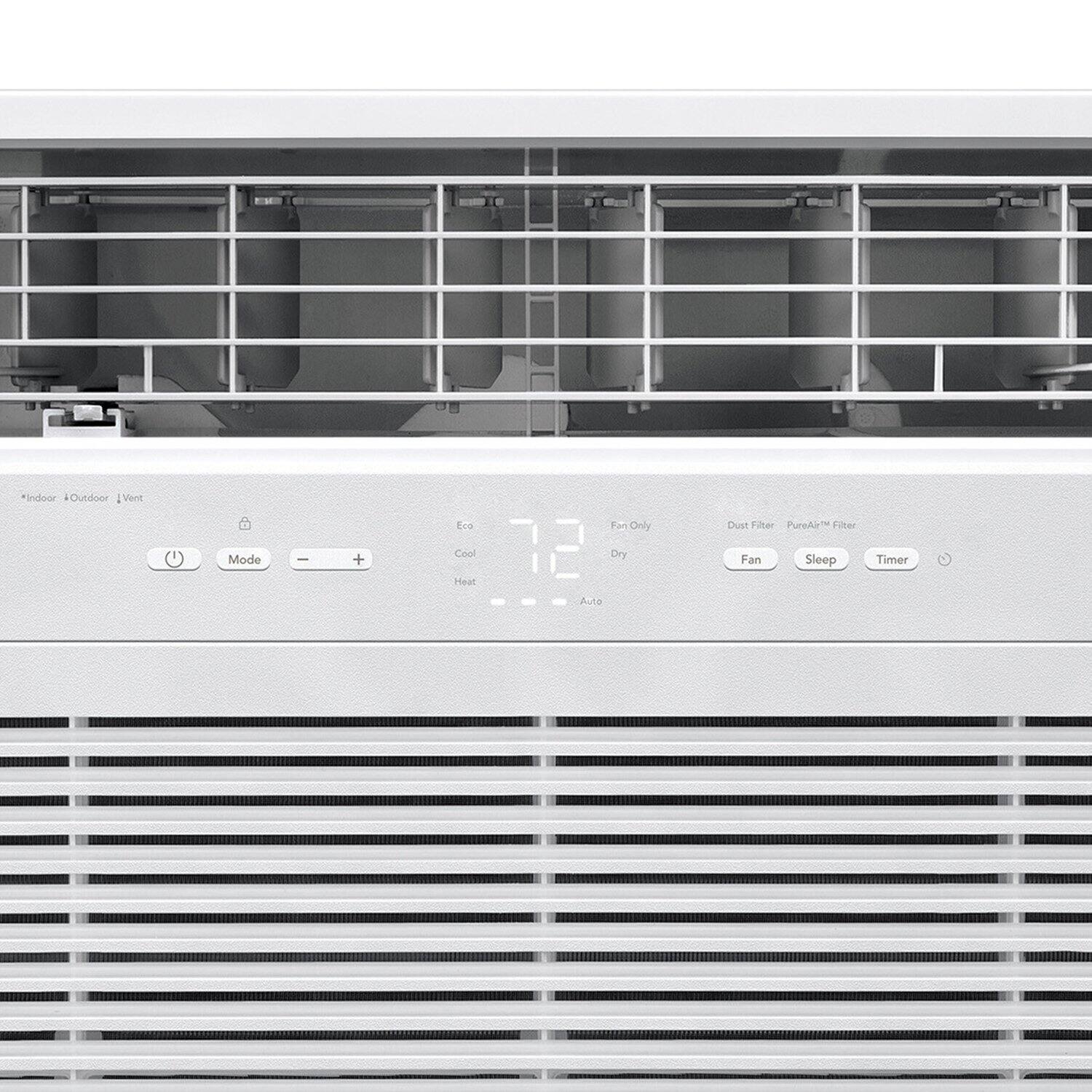 Indoor / Outdoor | Vent  
Eco  
Mode  
Cool  
Heat  
Fan Only  
Dust Filter  
PureAir™ Filter  
Dry  
Fan  
Sleep  
Timer  
Auto