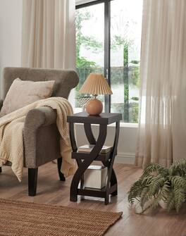 Kings Brand Furniture - 3 Tier End Table - Square End Table - Table for Bedroom - White