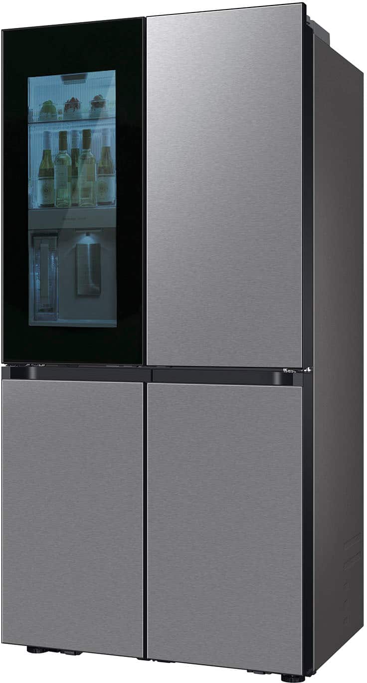 Alt View 21. Samsung - Bespoke 23 Cu. Ft. 4-Door Flex French Door Counter Depth Refrigerator with Auto Open Door - Fingerprint Resistant Stainless Steel.
