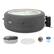 Front. Intex - Intex SimpleSpa Bubble Massage 4 Person Inflatable Hot Tub with Insulated Cover - Grey.