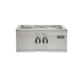 Coyote - 24" Single Built-In Gas Power Burner (NG) - Stainless Steel
