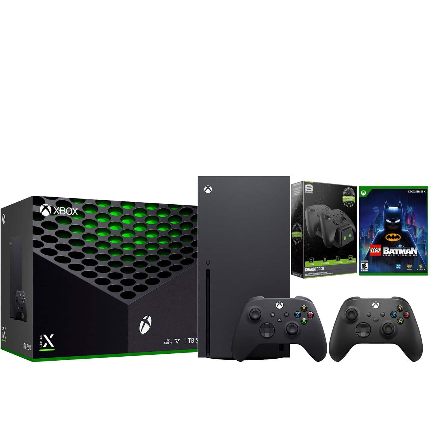 Xbox Series X 1TB Disc Console with Extra Controller and Charge Dock Bundle