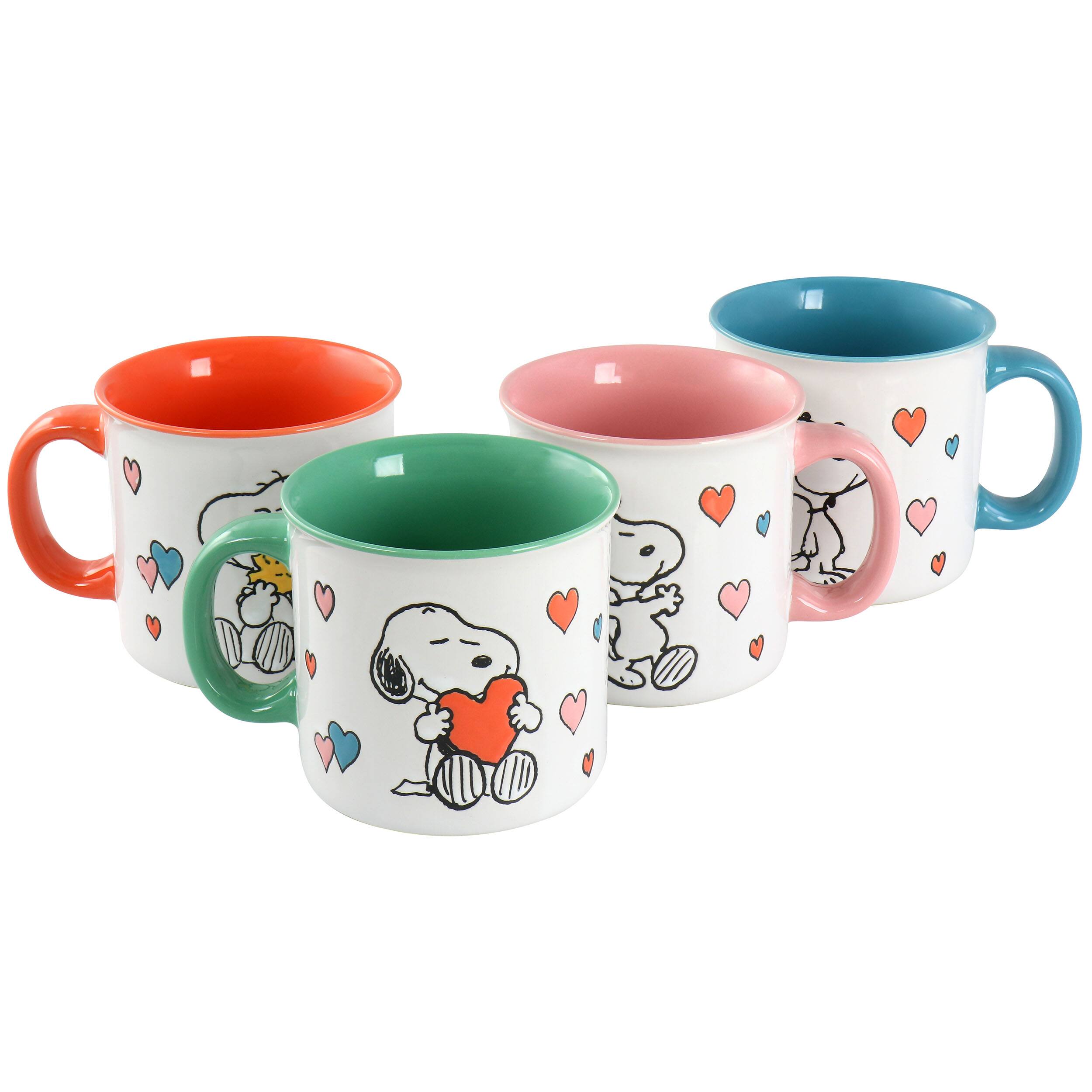 Alt View 2. Peanuts - Peanuts Mothers Love 4 Piece 21 Ounce Camper Mug Set in Assorted Designs - Assorted.