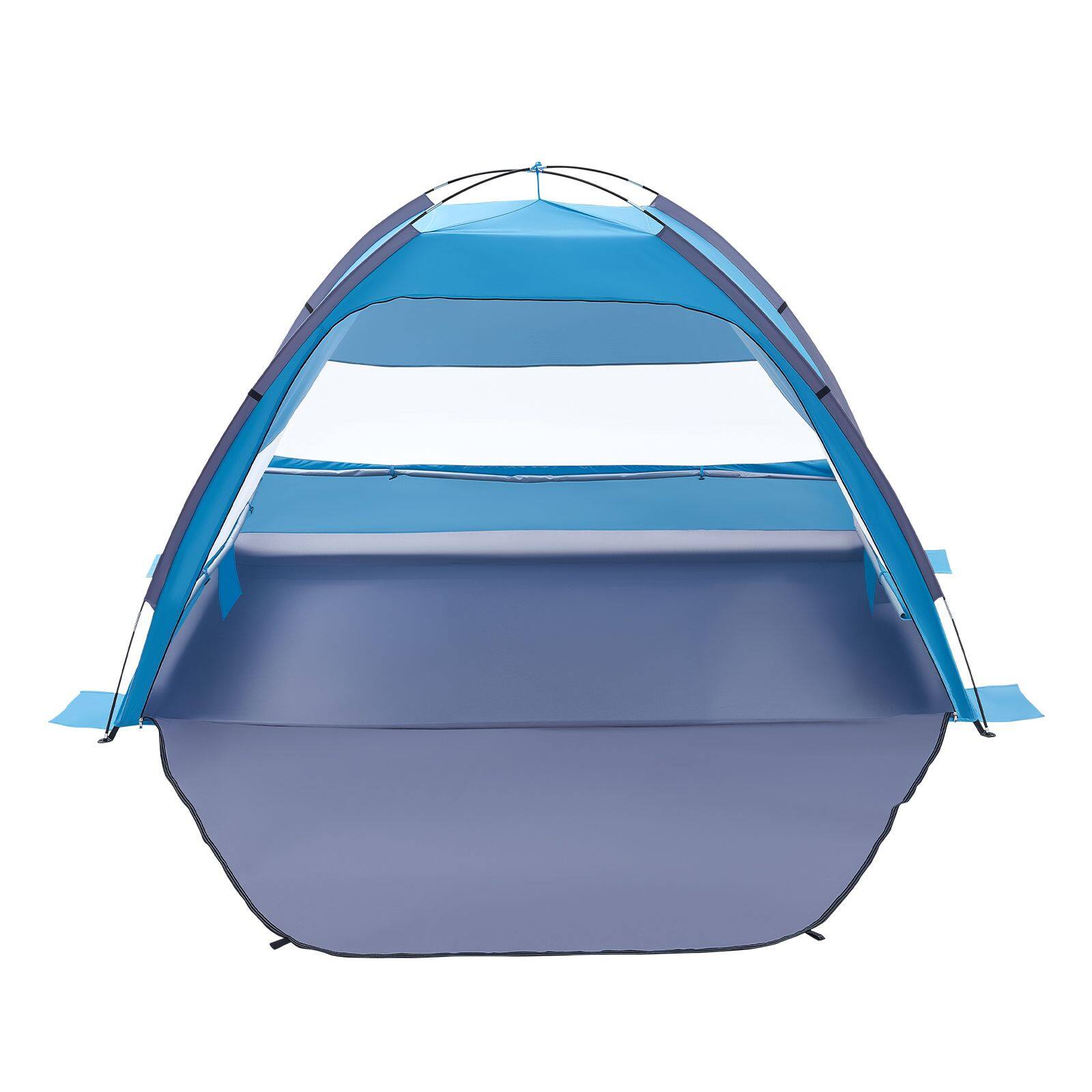 Alt View 6. Loheer - Loheer Beach Tent Sun Shelter for 4 Person UPF 50+ Protection Portable Canopy - Blue.
