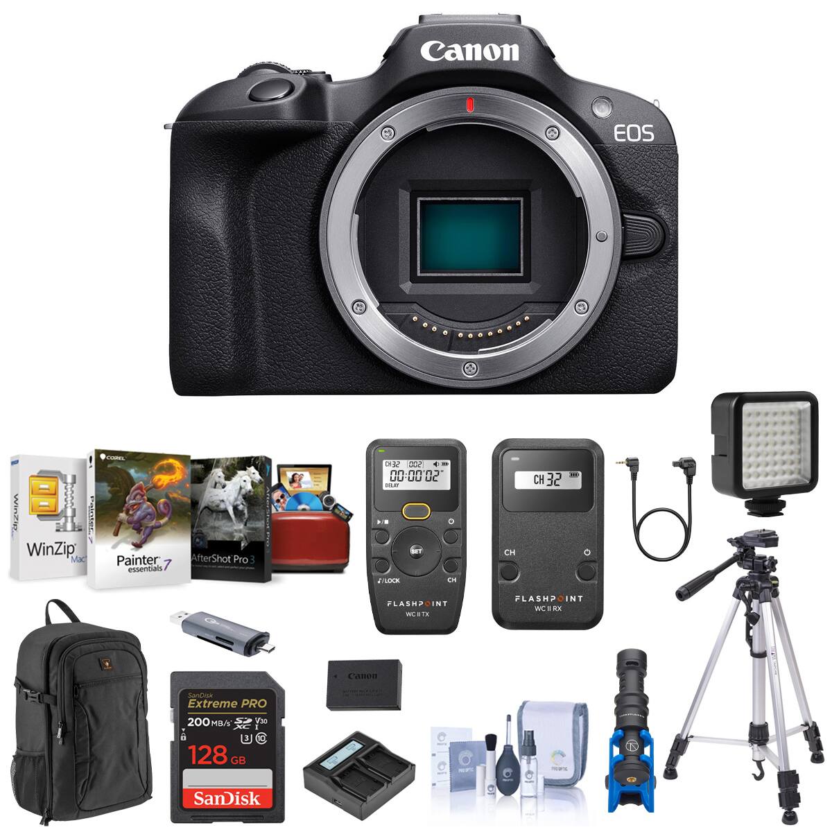Canon EOS

WinZip WinZip Mac
COREL Painter 7 essentials
AfterShot Pro

SEKJ 002 . 50-00-00 DOLAY 0 SET r/LOCK CH
CH 100 CH 32 0

FLASHPOINT WCBTX
FLASHP INT WCII RX

Canon SanDax Extreme PRO 200MB/s V30 XC 3 128 GB
10.5%
TRIPORT

IN
SanDisk