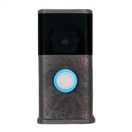 Michael Healy - Wildflower Video Doorbell Cover (Ring 3, 3 Plus, 4, Battery Plus, Battery Pro) - Oiled Bronze