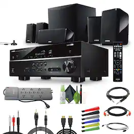 Yamaha - Audio YHT-4950U 4K Ultra HD 5.1-Channel Home Theater System (Bundle) - Black