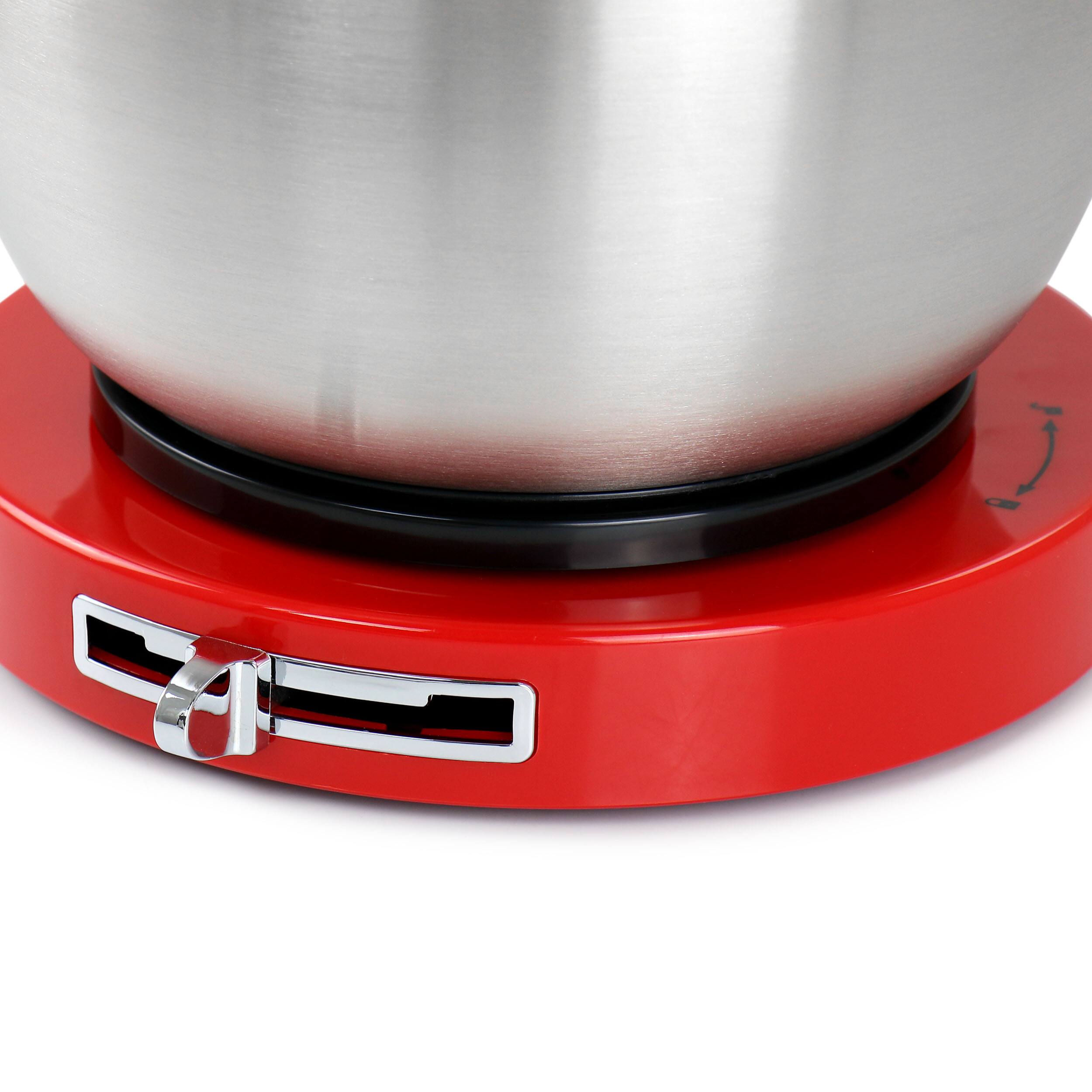 Alt View 4. Better Chef - Better Chef 350 Watt MegaMix Stand Mixer in Red - Red.