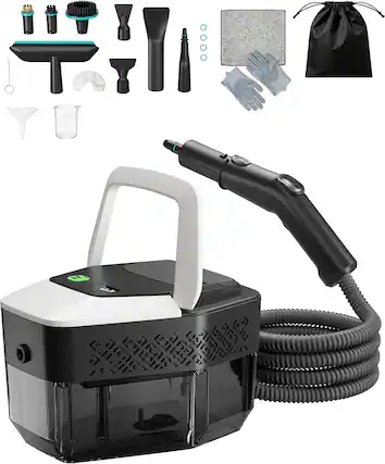 Front. BEHOME - BEHOME Steam Cleaner, 1.9 Qt Portable Steamer, 15s Heat-Up, 1500W, 58 PSI, for Tile, Grout, Windows.