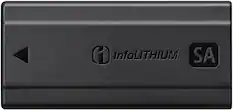 Front. Sony - Sony NPSA100 | SA-type high capacity rechargeable battery pack - Black.