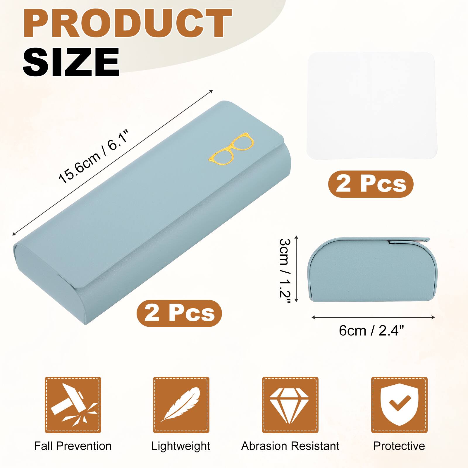 PRODUCT SIZE

- 15.6cm / 6.1"
- 3cm / 1.2"
- 6cm / 2.4"

2 Pcs

Fall Prevention
Lightweight
Abrasion Resistant
Protective
