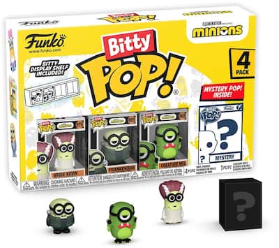 Funko BITTY POP!: Minions Frankenbob 4PK Collectibles Multicolor Funko BITTY POP!: Minions Frankenbob 4PK Collectibles Multicolor