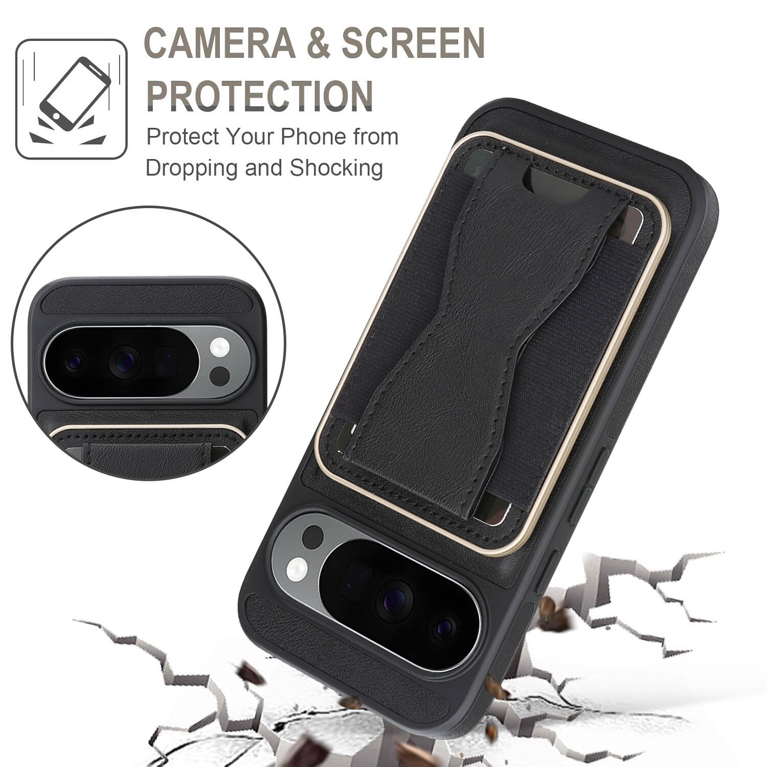 CAMERA & SCREEN PROTECTION  
Protect Your Phone from Dropping and Shocking