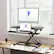 Alt View 3. FlexiSpot - FlexiSpot M7 Series 35"W Manual Adjustable Standing Desk Converter, Black - Black.