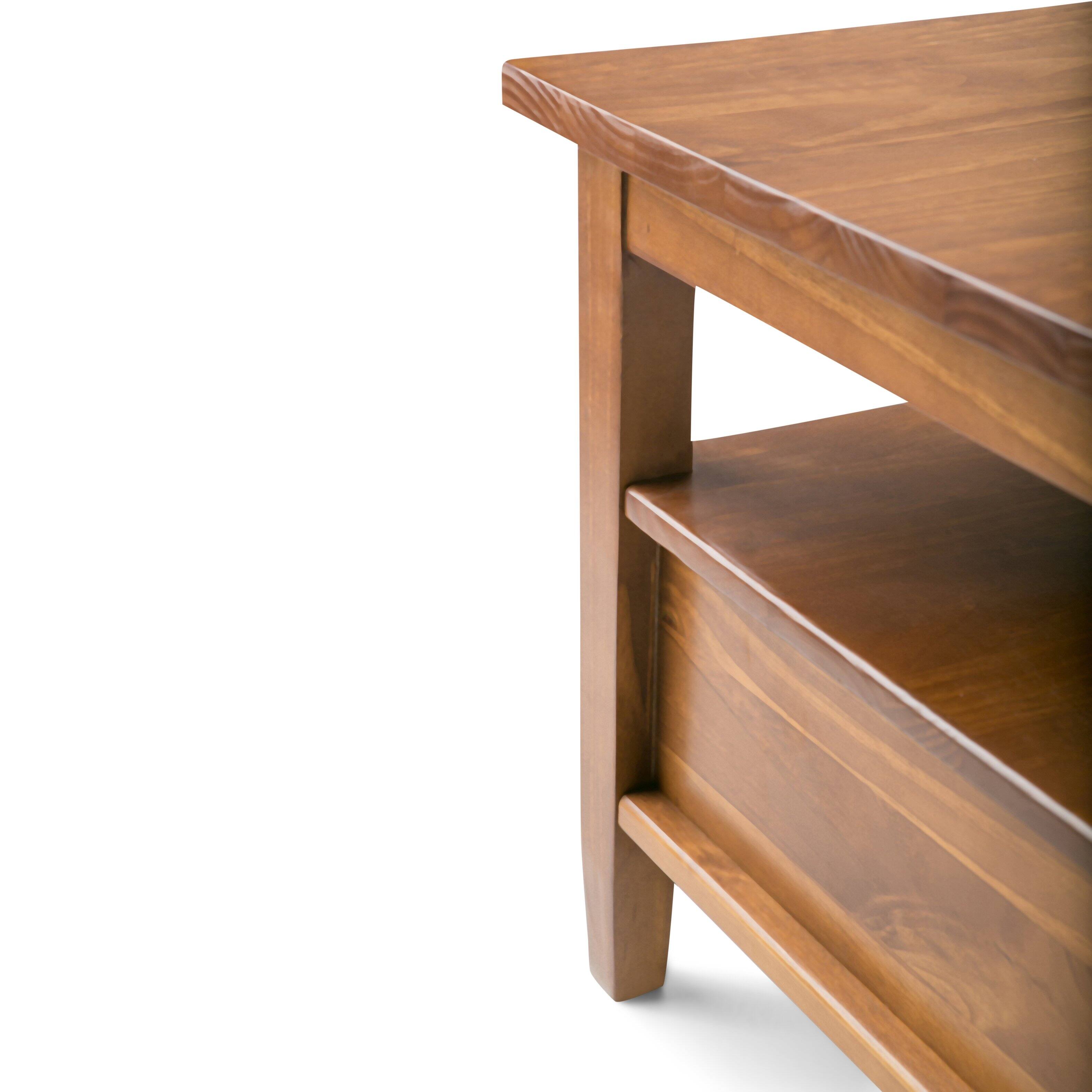 Alt View 12. Simpli Home - Warm Shaker Coffee Table - Light Golden Brown.