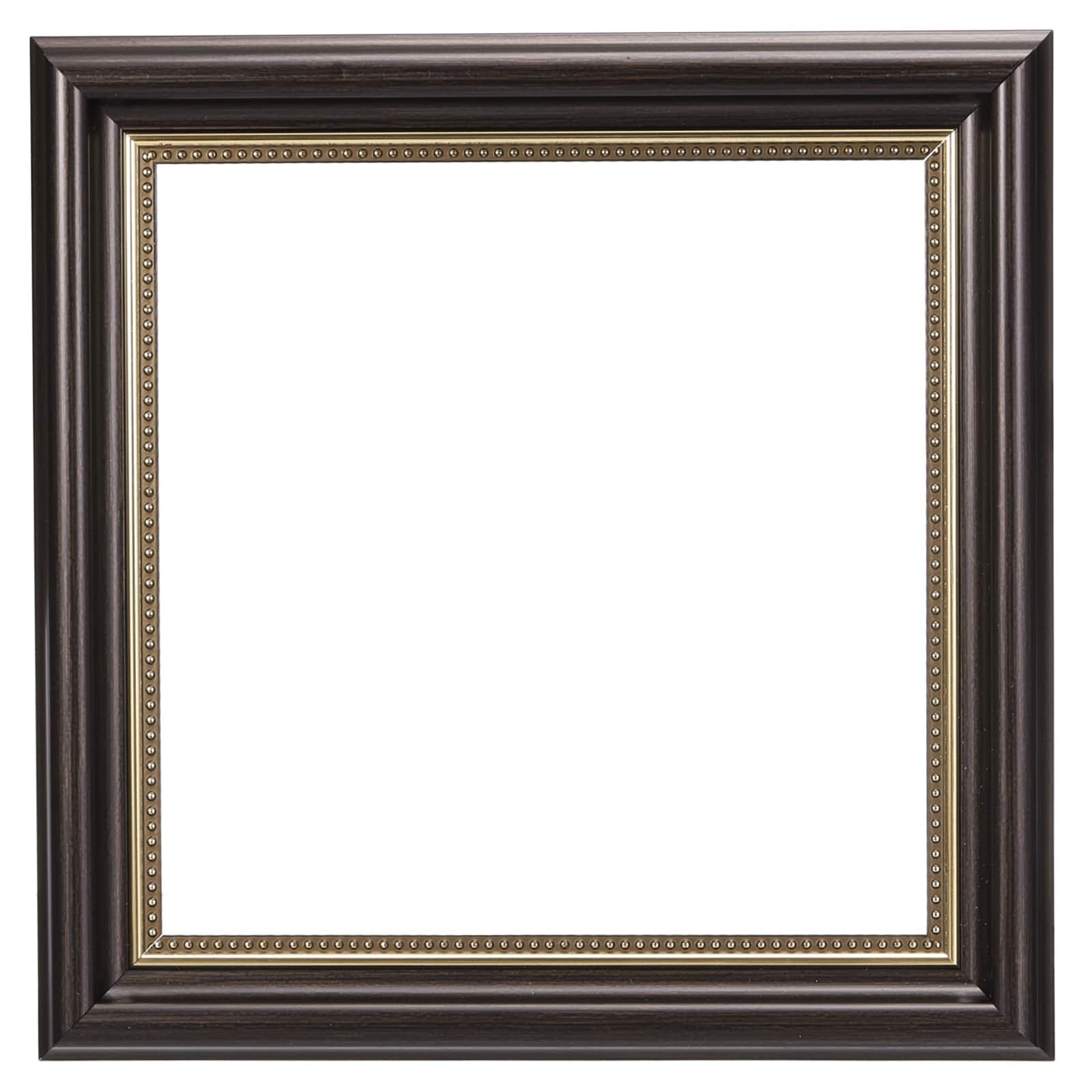 Unique Bargains - 8x8" Resin Floating Frame for Canvas, Vintage Wall Hanging Decor for Home Office Display - Brown/Black/Gold