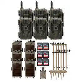 Stealth Cam - 40MP Deceptor Max Cellular Trail Camera 6 Pack Bundle