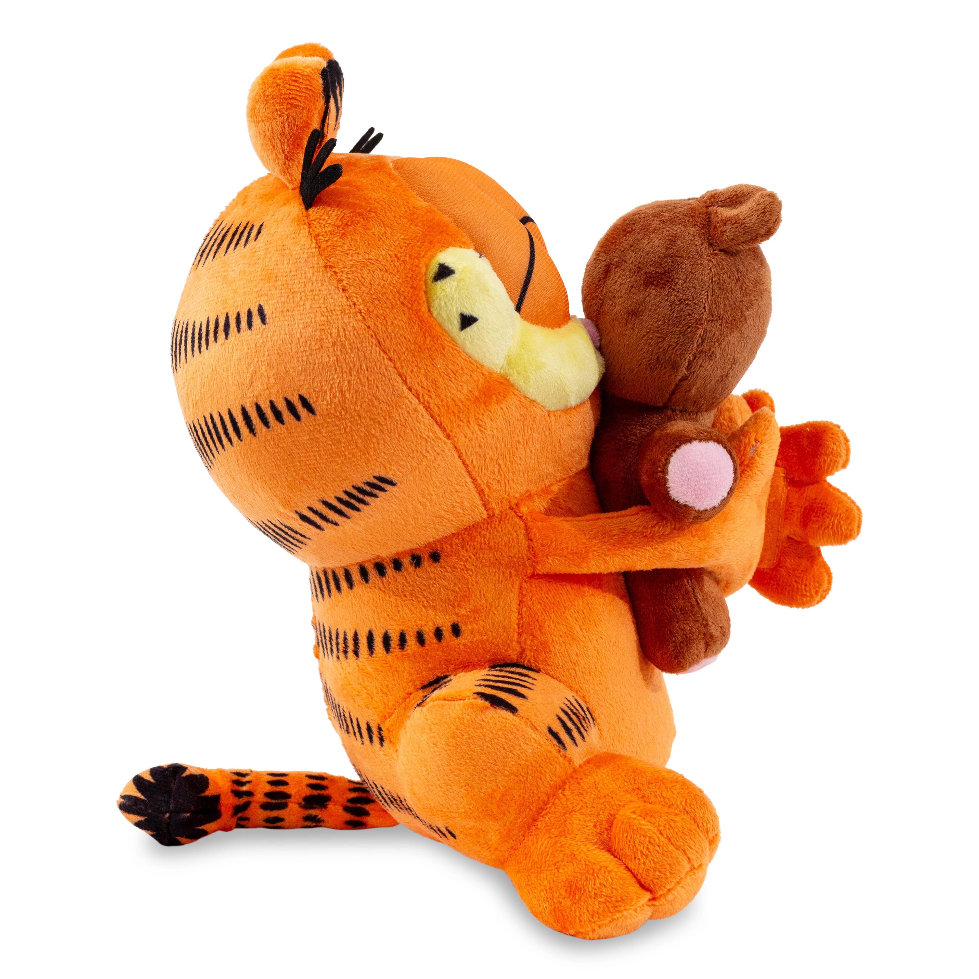Alt View 2. Golden Bell Studios - Garfield Holding Pooky 12-Inch Collector Plush - Orange.