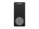Front. HP OMEN - HP OMEN 16L Gaming Desktop PC TG03-0055m RX 7600 8GB AMD RYZEN 5 8400F 16GB 512GB - Black metal.