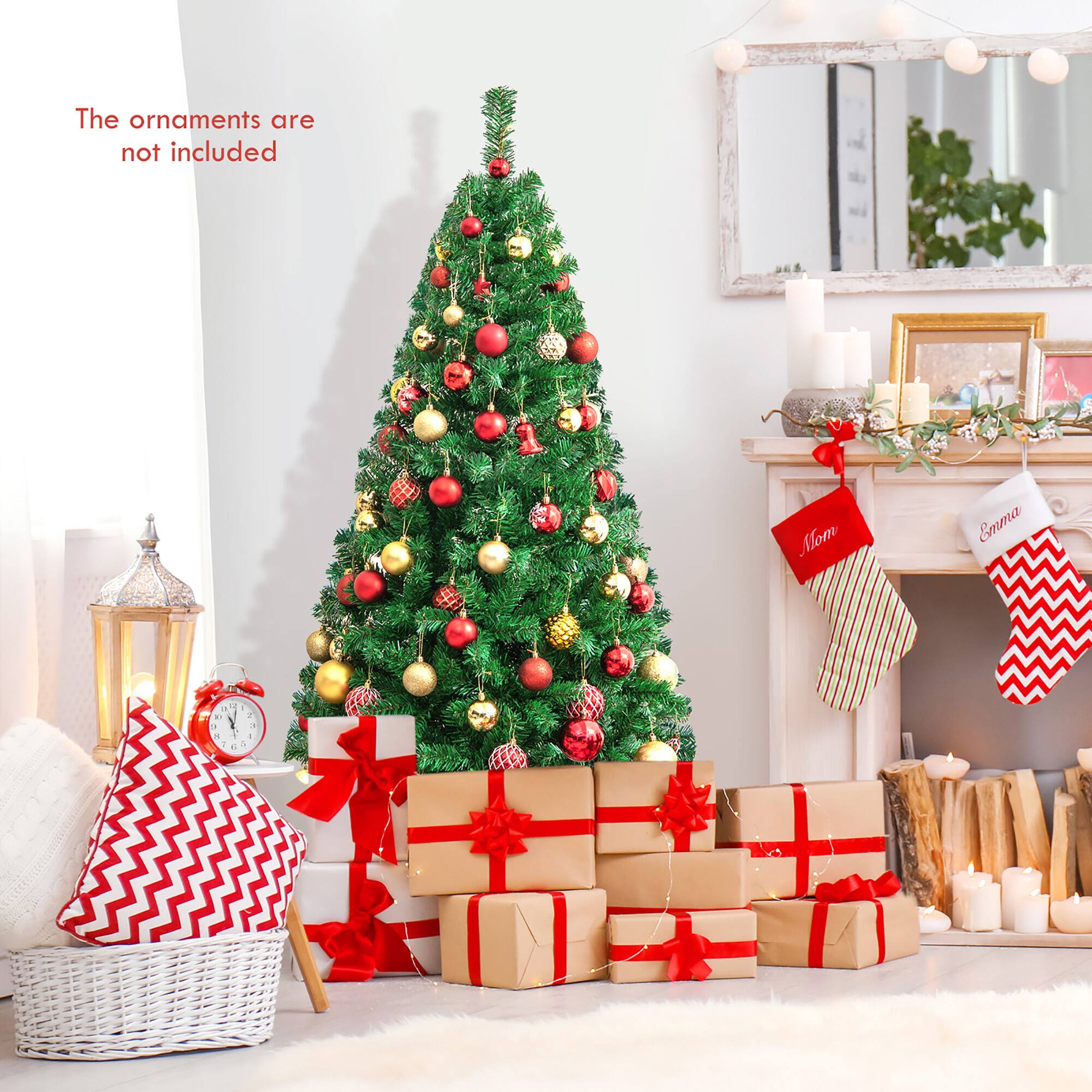 The ornaments are not included.