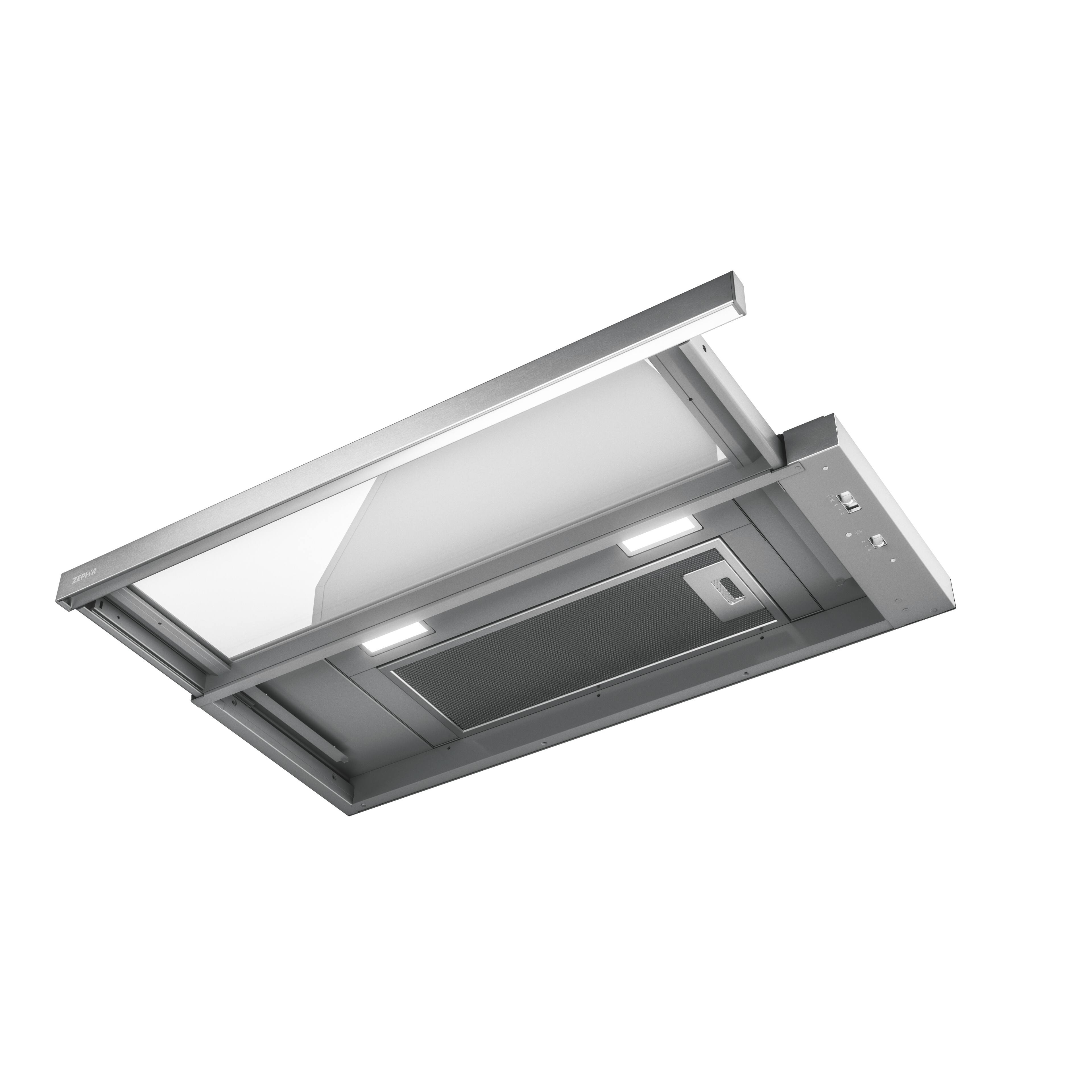 Angle. Zephyr - Pisa 24 in. 290 CFM Under Cabinet Range Hood - Stainless Steel.