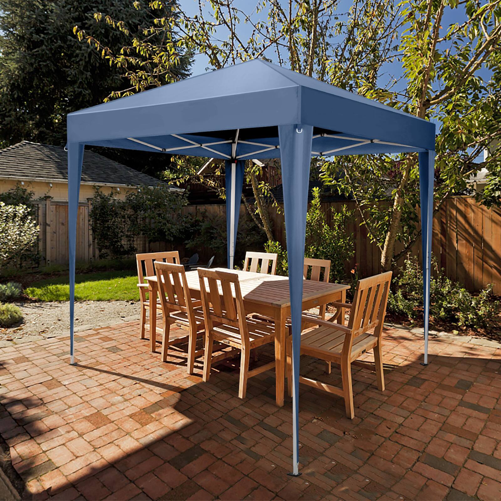 Left. Winado - Portable 6.5X6.5 FT Folding FT EZ Pop UP Gazebo Canopy Tent Family Party Garden.