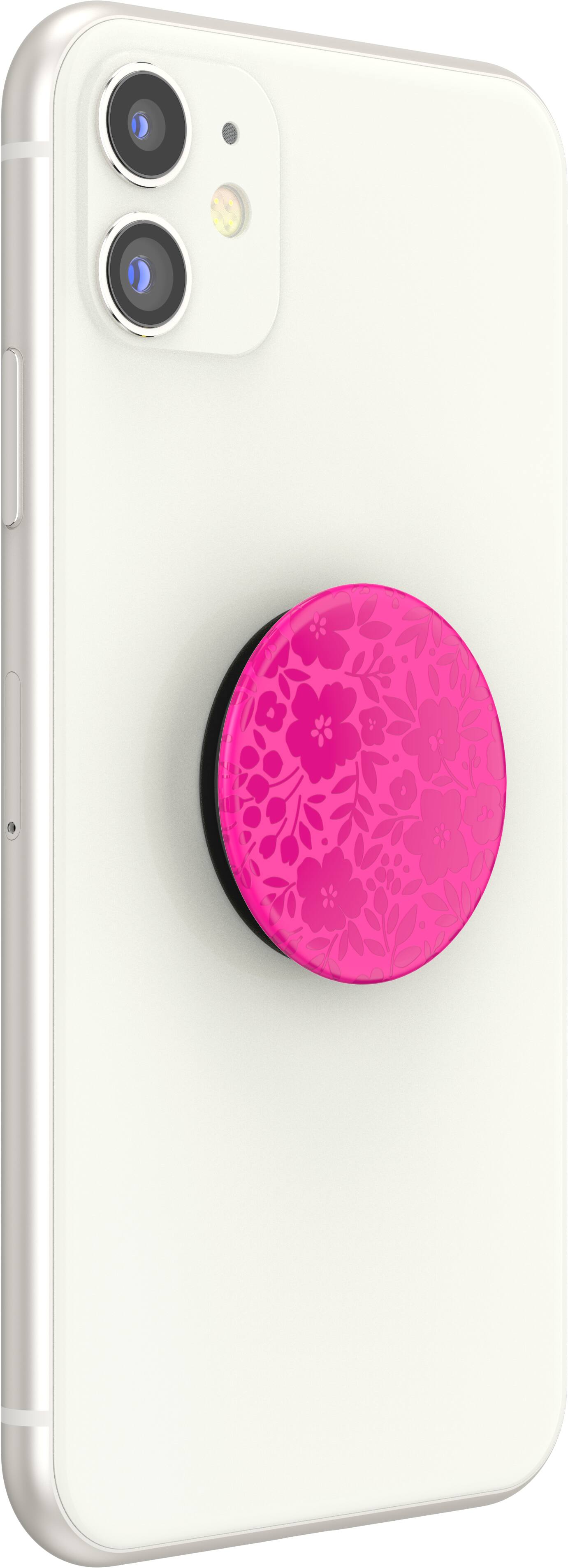 Alt View Zoom 14. PopSockets - PopGrip Cell Phone Grip & Stand - Fuchsia Floral.