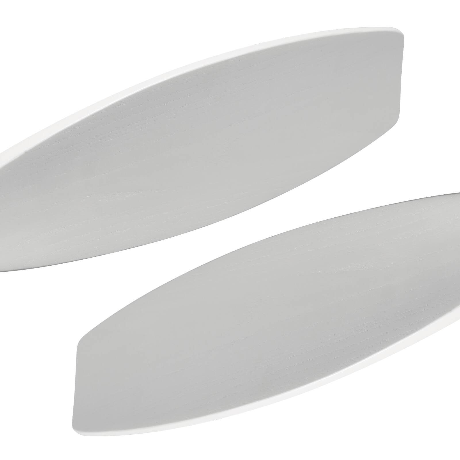 Alt View 4. Sofucor - Smart 52” Wood Flush Mount Ceiling Fans w/ Remote Quiet DC Motor Ultra Low Profile Ceiling Fan works with Alexa WIFI APP - White.