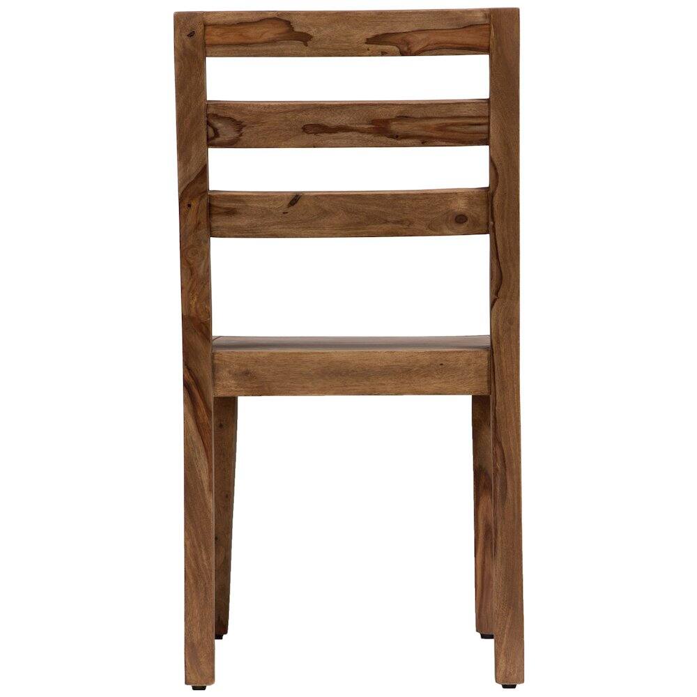 Back. Porter Designs - Urban Solid Sheesham Wood Dining Chair - Brown.