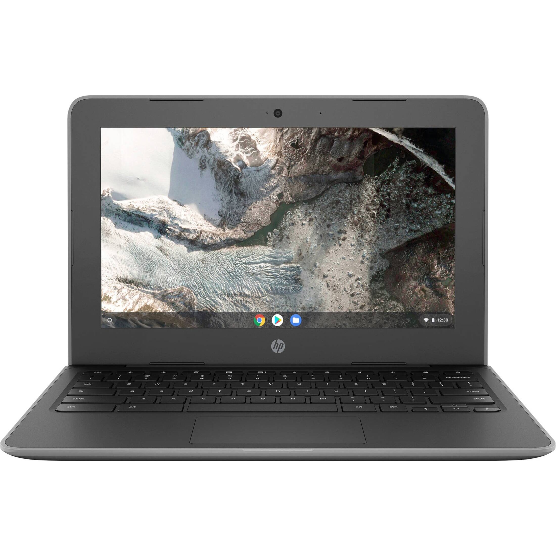 Front. HP - Refurbished HP Chromebook 11 G7 Laptop, Celeron N4000 1.1GHz, 4GB, 16GB SSD, 11.6" HD, Chrome OS, CAM, A GRADE - Gray.