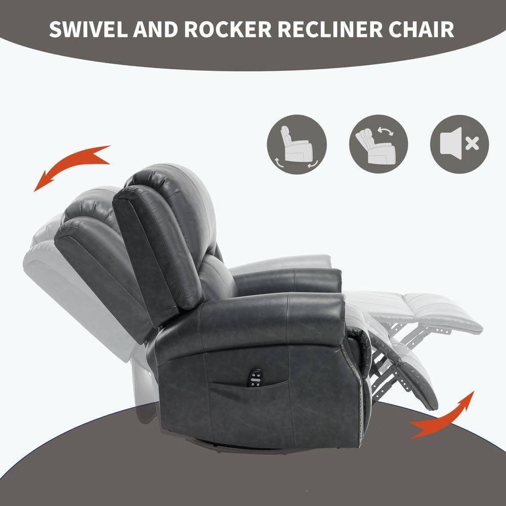 SWIVEL AND ROCKER RECLINER CHAIR