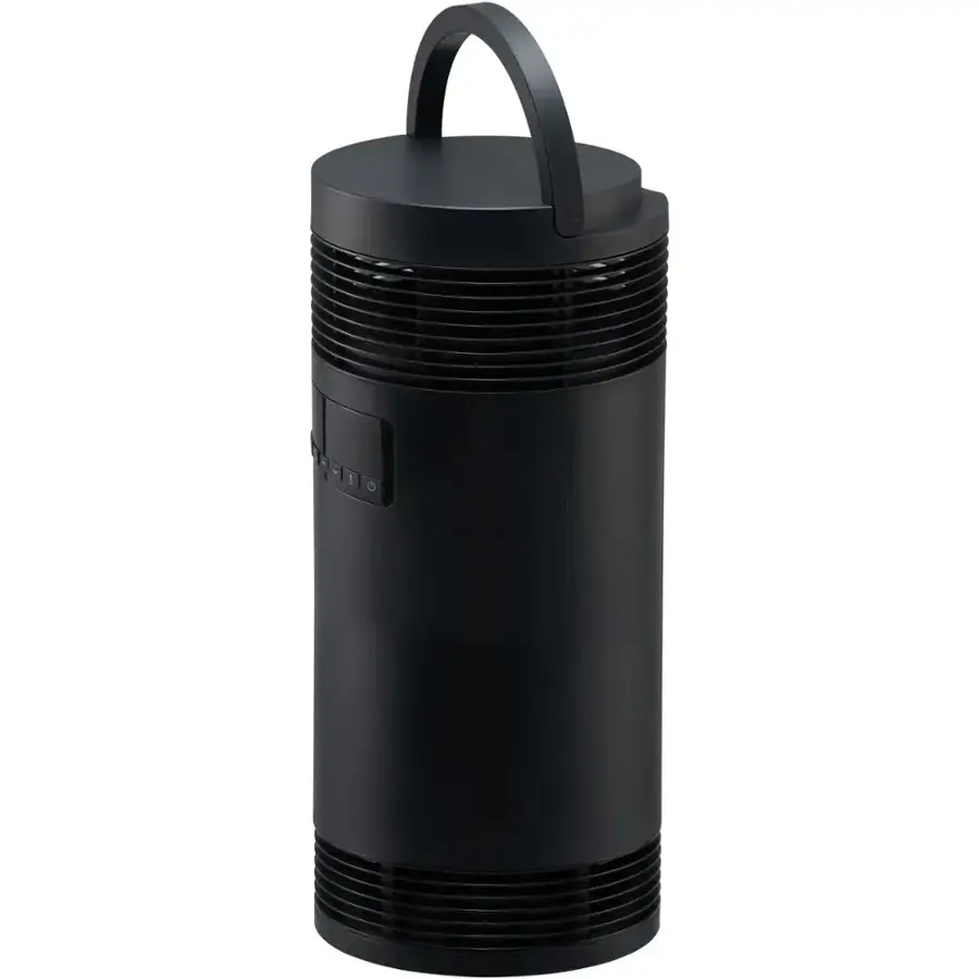 Alt View 19. Lifesmart - 360 Surround Ceramic BlackTower Heater with Handle - Black.