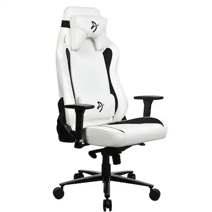 Front. Arozzi - Vernazza Series Premium XL Soft PU Gaming Chair - White.