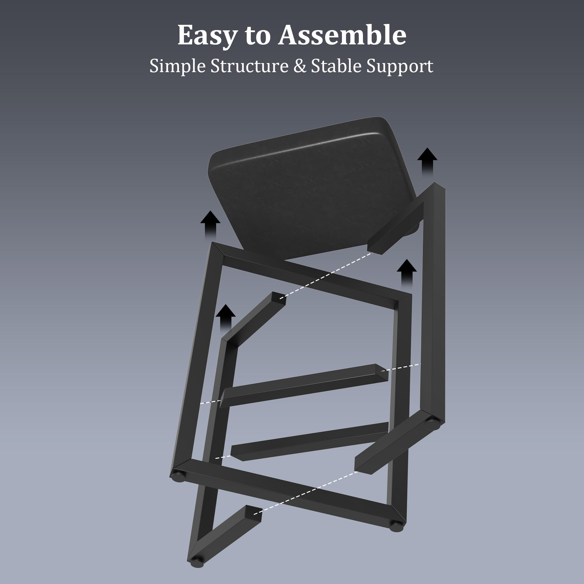 Easy to Assemble  
Simple Structure & Stable Support