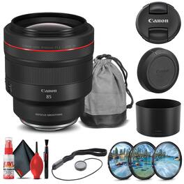 Canon - RF 85mm f/1.2L USM DS Lens (3450C002) + Filter Kit + Cap Keeper + More (International Version)