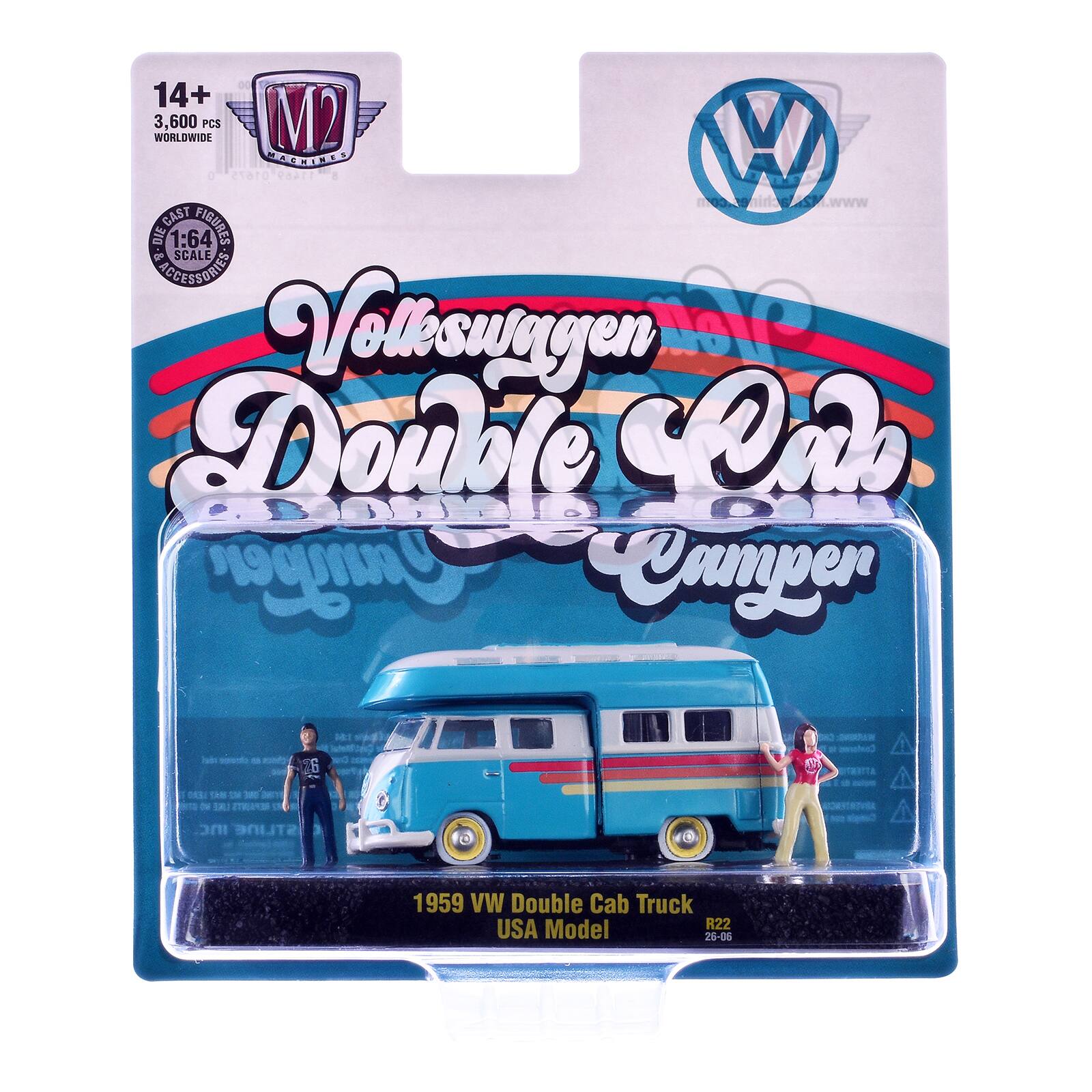 14+ 3,600 WORLDWIDE PCS M2 W MACHINES 01675 www.ifzinachines.com CAST FIGURES DIE 1:64 & SCALE ANGESSBUTED Vallonagua me Double Cab Camper

26
INC STLINE
1959 VW Double Cab Truck USA Model R22 26-06