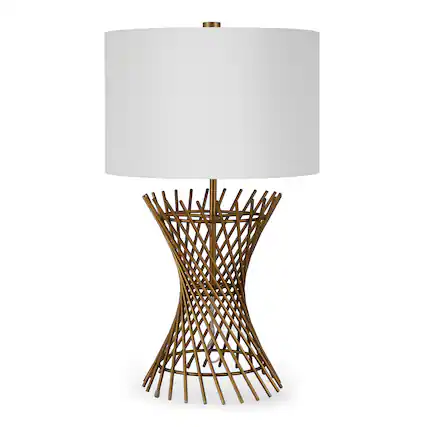 Front. Camden&Wells - Otho Table Lamp - Antique Brass.